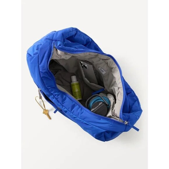 Athleta All About Oversized Crossbody Hobo Bag Varsity Blue - Picture 3 of 5